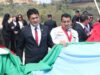 Chachapoyas celebra su 486° Aniversario con izamiento de bandera en el cerro Puma Urco
