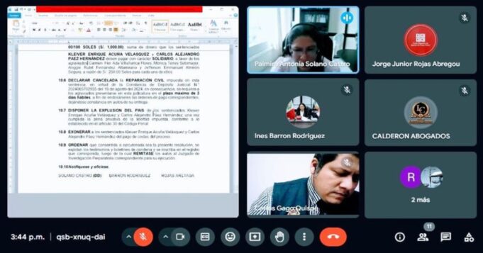 Los Olivos: condenan hasta con 26 años de cárcel contra extranjeros que asaltaron cuatro veces en 30 minutos