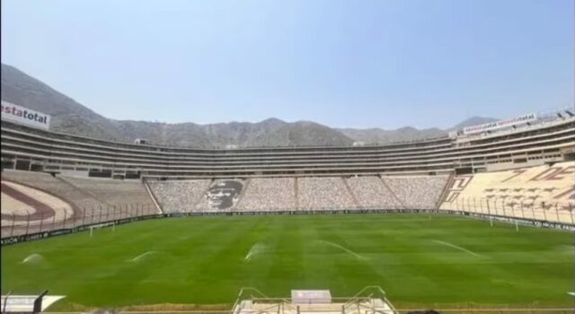 Ahora la cancha del Estadio Monumental luce en óptimas condiciones a puertas del reinicio del Torneo Clausura 2024
