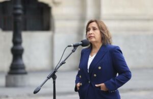 Dina Boluarte desiste de su viaje a los Estados Unidos