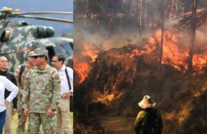 Presidenta Dina Boluarte inspecciona daños y sobrevuela región Amazonas