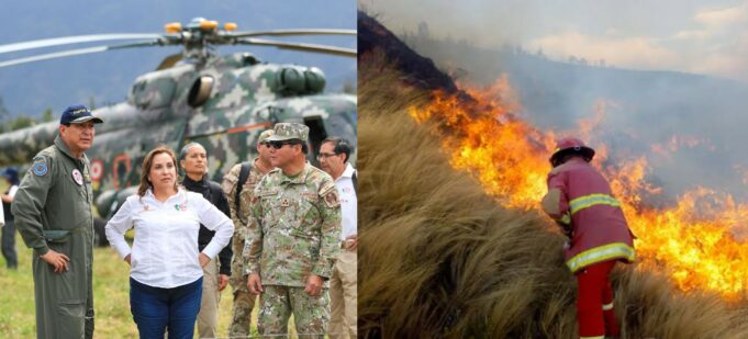 Dina Boluarte declara en estado de emergencia Amazonas, San Martín y Ucayali por incendios forestales
