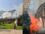 Incendios llegan a Lima: arde bosque y asusta a alumnos de Colegios de Alto Rendimiento de Huampaní