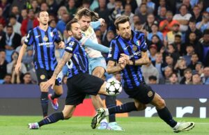 Inter de Milán frenó al Manchester City empatando 0-0 en la Champions League
