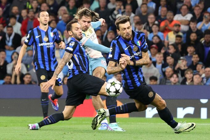 Inter de Milán frenó al Manchester City empatando 0-0 en la Champions League