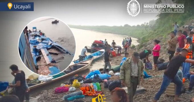 Ucayali: fiscalía investiga muerte de personas por el naufragio de una embarcación en el río