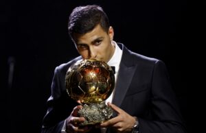 Español Rodri es el ganador del Balón de Oro 2024 superando a Vinicius Junior y Juden Bellingham