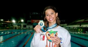 Alexia Sotomayor logró oro para Perú en el Sudamericano de Deportes Acuáticos en Cali