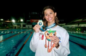 Alexia Sotomayor logró oro para Perú en el Sudamericano de Deportes Acuáticos en Cali