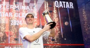 Diego Elías se coronó campeón del QTerminals Qatar Classic de Squash