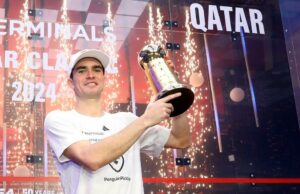 Diego Elías se coronó campeón del QTerminals Qatar Classic de Squash