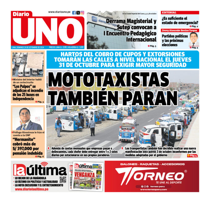 Edición del 29 de septiembre de 2024