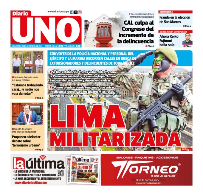 Edición del 30 de septiembre de 2024