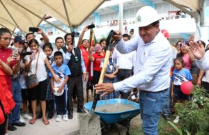 Gobernador Gilmer Horna pone la primera piedra en construcción de Unidad Flagrancia Delictiva y Colegio Manuel Mesones Muro en Bagua
