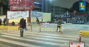 Enfrentamiento estudiantes de la Universidad San Marcos: deja más de 10 detenidos y cinco heridos