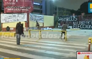 Enfrentamiento estudiantes de la Universidad San Marcos: deja más de 10 detenidos y cinco heridos