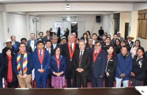 Cajamarca: reconocimiento al presidente de la Corte Superior por su aporte en la organización de encuentros descentralizados