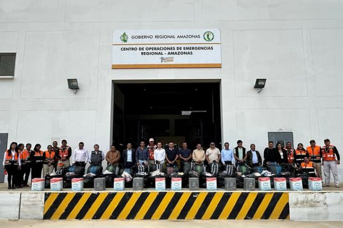 Entregan donaciones a los alcaldes de los distritos afectados por los incendios forestales en Amazonas