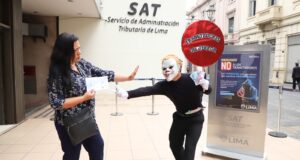 SAT de Lima presenta campaña para prevenir estafas “¡A los tramitadores del terror diles no!”