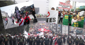 Paro pacífico: en marcha llegaron hasta el Congreso de la República