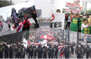 Paro pacífico: en marcha llegaron hasta el Congreso de la República