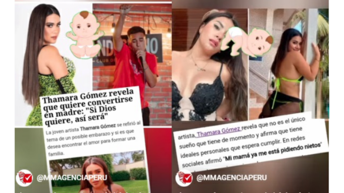 Thamara Gómez, ex Corazón Serrano,oficializa su relación con cómico, y ya añoraba ser mamá(VIDEO)