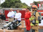 Bomberos terminan heridos tras usar equipos entregados por Dina Boluarte(VIDEO)