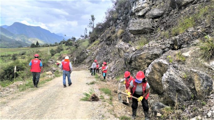 Foncodes: inicia trabajos de mantenimiento en caminos de herradura y trochas carrozables en 51 centros poblados de la región Amazonas