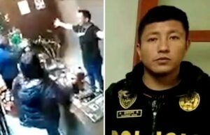 Cajamarca: De un balazo comisario mata a ingeniero dentro de un bar y luego fue capturado(FOTOS)