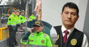 Harvey Colchado, exjefe de la Diviac, ahora cuida un puente en la Vía Expresa y hace patrullaje a pie