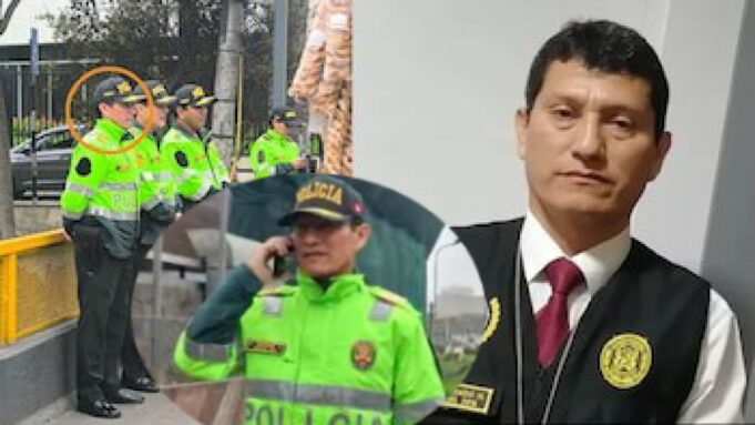 Harvey Colchado, exjefe de la Diviac, ahora cuida un puente en la Vía Expresa y hace patrullaje a pie