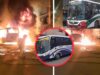 Transportistas en la mira: queman buses en VMT y la línea «Huandoy» suspende sus servicios por extorsiones