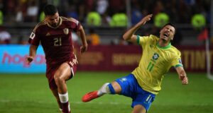 Brasil solo pudo empatar ante Venezuela 1-1 en Maturín. Vinicius Jr erró un penal