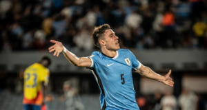 Uruguay le ganó en los descuentos a Colombia 3-2 y quedó en segundo lugar de las Clasificatorias