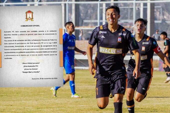 Ayacucho FC confirmó su regreso a primera división el 2025 y jugará la Liga 1
