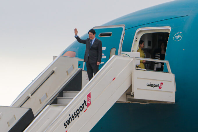 Presidente de Vietnam llega a nuestro país