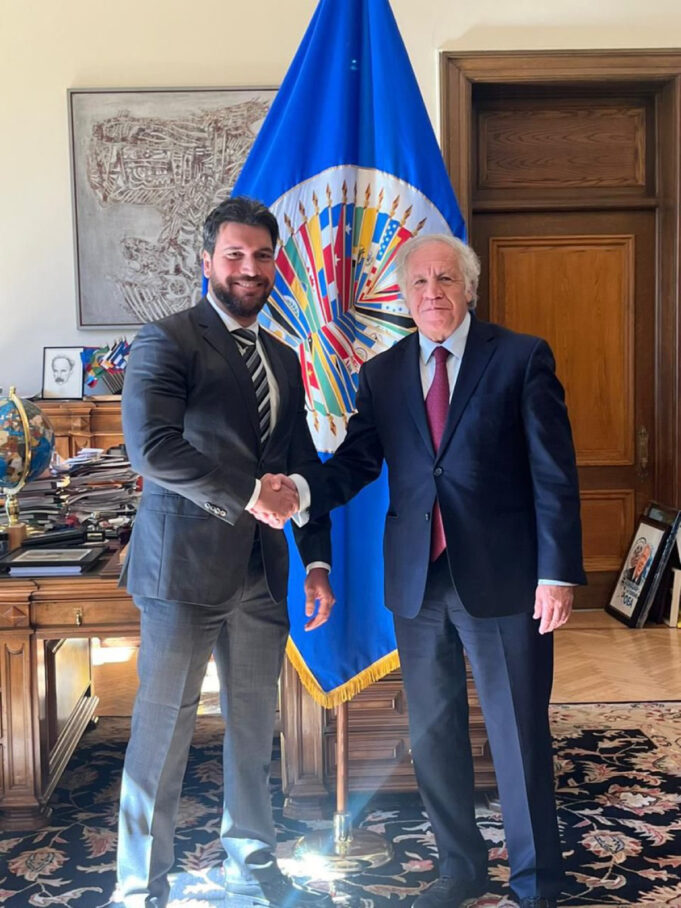 Secretario General Luis Almagro de La Organización de Estados Americanos(OEA) recibe a Jan Topic en Washintong D.C.