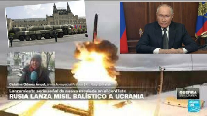 Guerra Mundial: Presidente Ruso, Vladimir Putin lanzó un nuevo misil balístico contra Ucrania