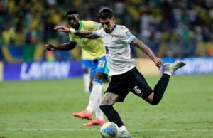 Brasil y Uruguay empataron 1-1 en el Arena Fonte Nova de Salvador