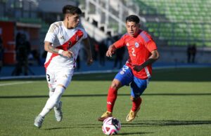 Sub 20 Perú sufrió primera derrota en su gira preparatoria ante Chile 1-0 en Valparaíso