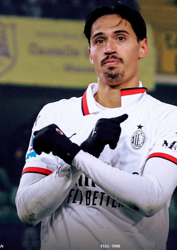 Milán venció a Hellas Verona 1-0 de visitante y subió al sétimo lugar de la Serie A del Calcio Italiano