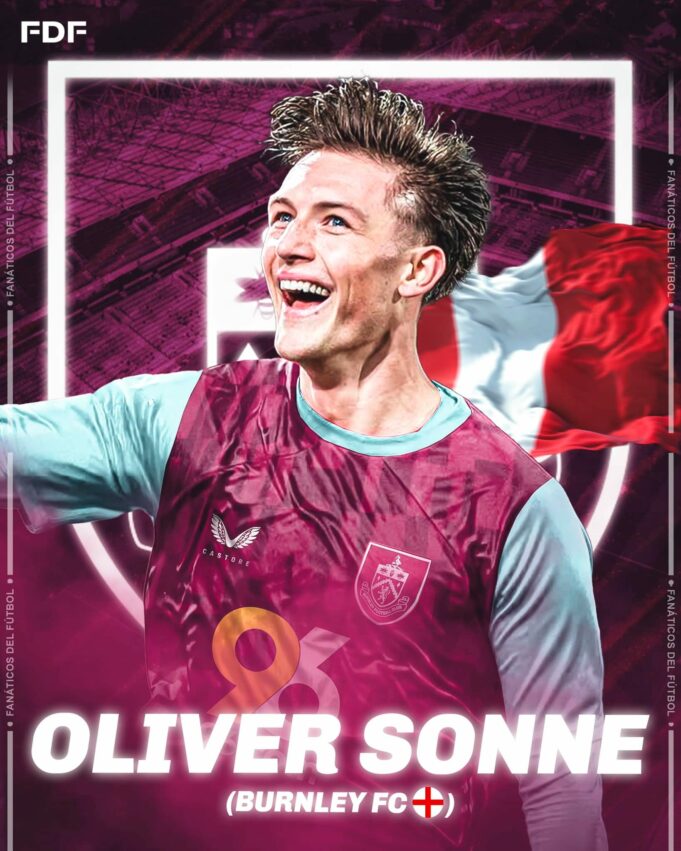 Oliver Sonne es nuevo jugador del Burnley de la Championship de Inglaterra