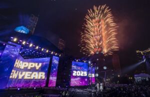 Espectacular show de fuegos artificiales ilumina el cielo de Taipéi para dar la bienvenida al 2025