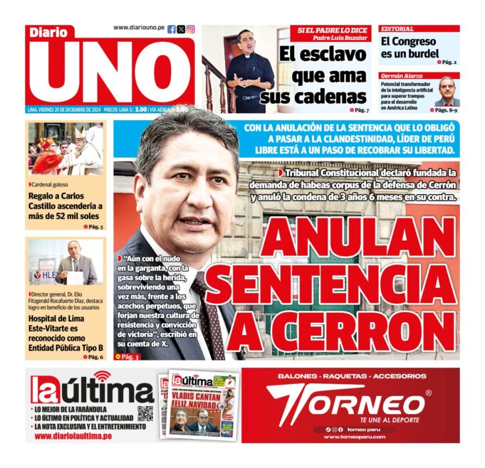 Edición del 20 de diciembre de 2024