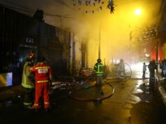 Incendio consume agencia de transporte Instabus