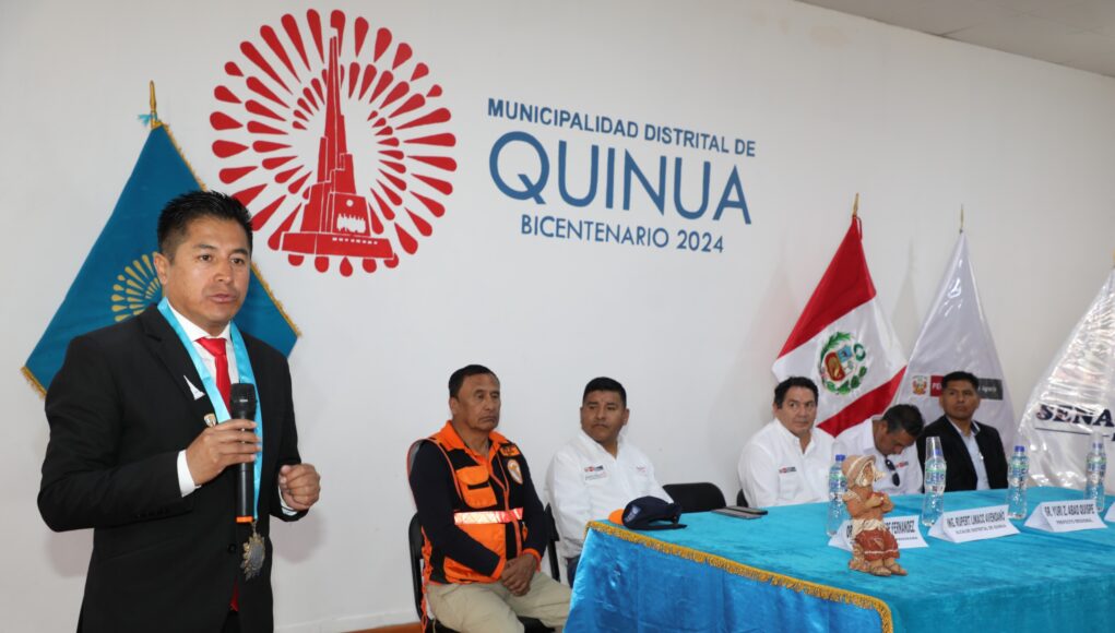Alcalde de Quinua invita a presidenta Dina Boluarte al bicentenario de la Batalla de Ayacucho