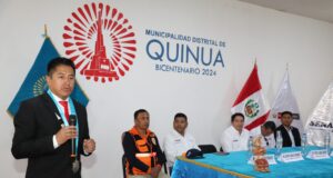 Alcalde de Quinua invita a presidenta Dina Boluarte al bicentenario de la Batalla de Ayacucho
