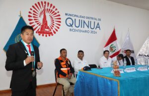 Alcalde de Quinua invita a presidenta Dina Boluarte al bicentenario de la Batalla de Ayacucho