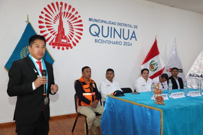 Alcalde de Quinua invita a presidenta Dina Boluarte al bicentenario de la Batalla de Ayacucho