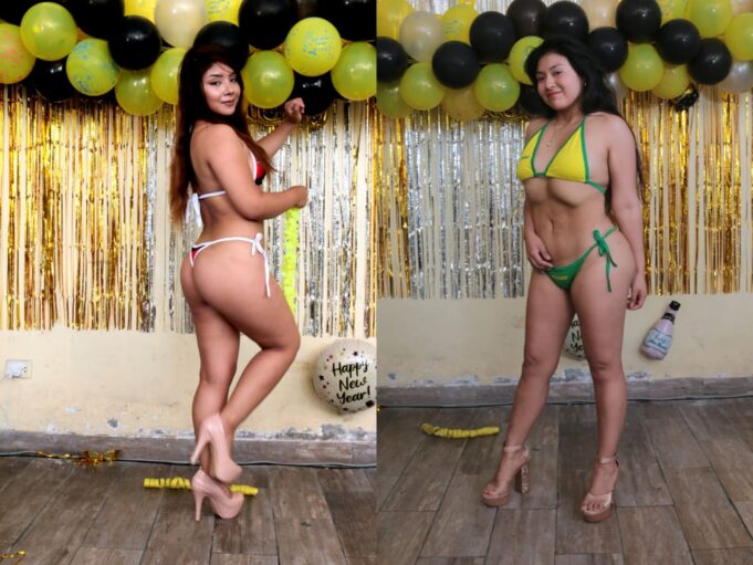 Bellas modelos de Fotógrafo Gerardo Farroñay despiden el año en la playita